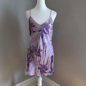 Victoria's Secret Purple Floral Chemise